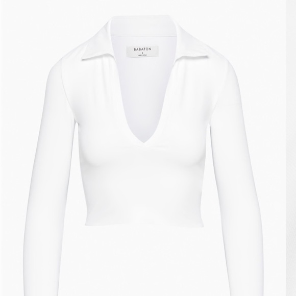 Aritzia Contour Polo Longsleeve - Picture 4 of 6